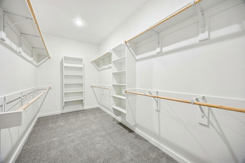 Primary Closet in the Willow home plan – REPRESENTATIVE PHOTO