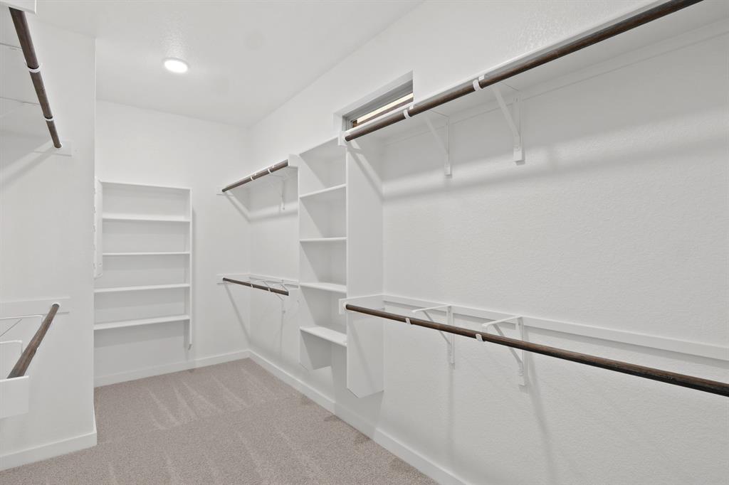 Primary Closet in the Willow home plan – REPRESENTATIVE PHOTO