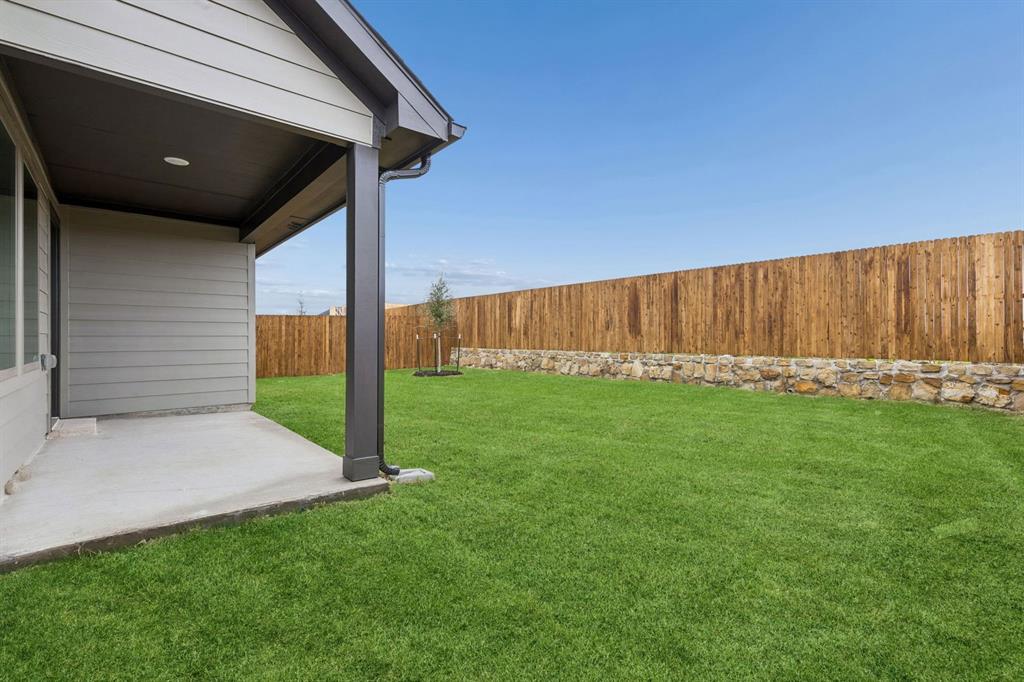 Patio in the Oscar home plan – REPRESENTATIVE PHOTO