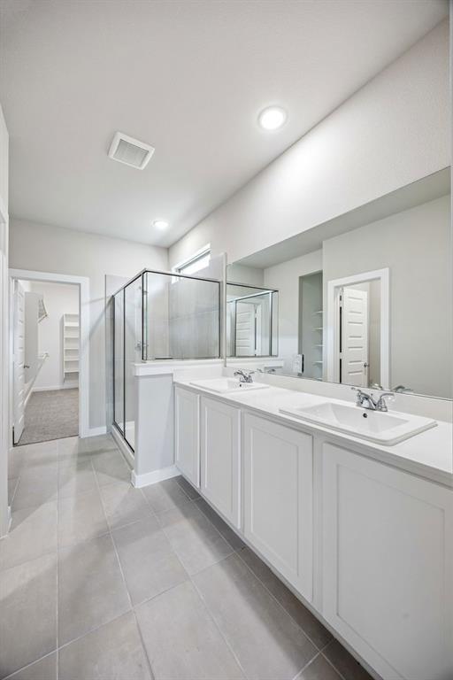 Primary Bathroom in the Willow home plan – REPRESENTATIVE PHOTO