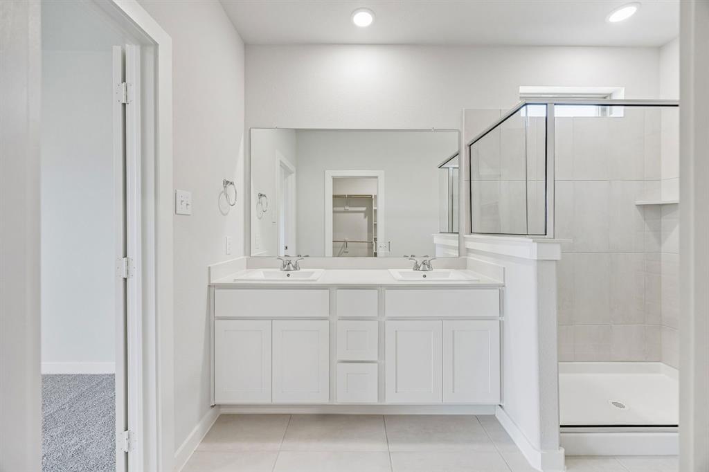 Primary Bathroom in the Stanley II home plan – REPRESENTATIVE PHOTO