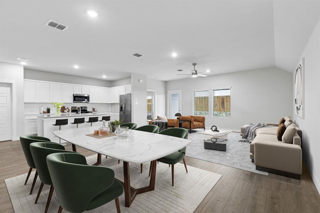 Open Floor Plan in the Oscar home plan – REPRESENTATIVE PHOTO