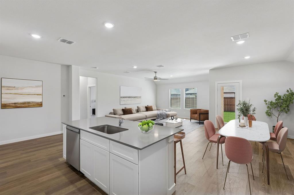 Open Floor Plan in the Harrison home plan – REPRESENTATIVE PHOTO