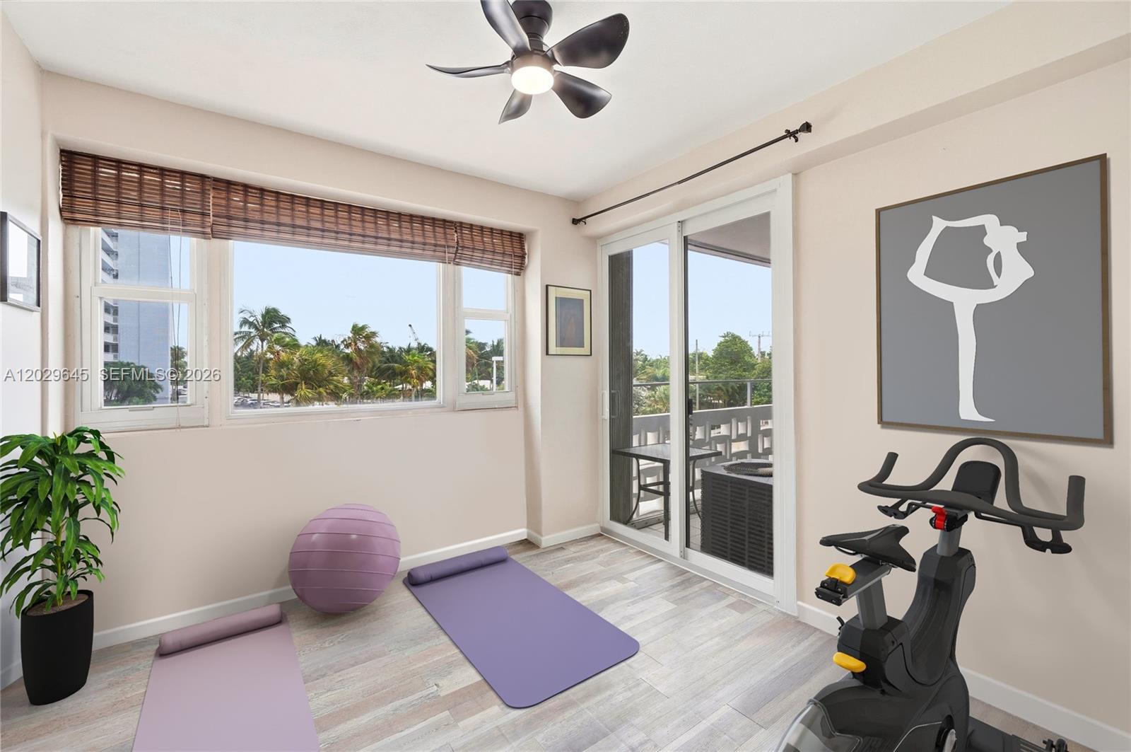 staged 3rd bedroom currently used as an office