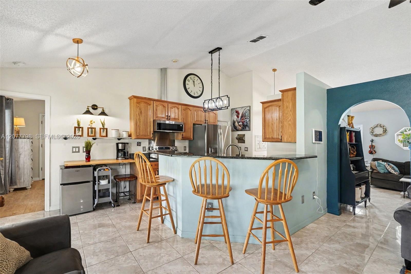 Full view of kitchen