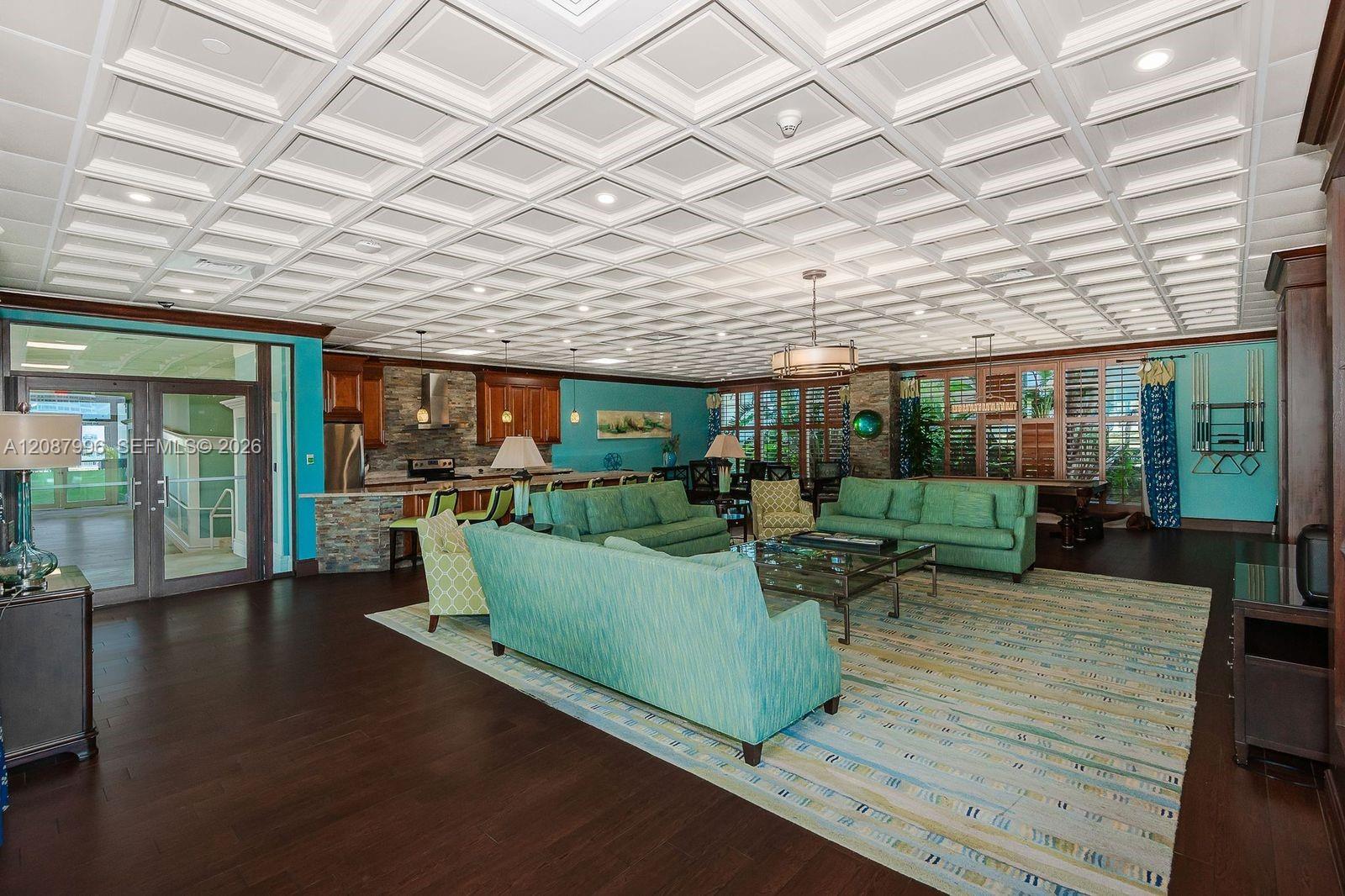 Social Room with Billiard Table