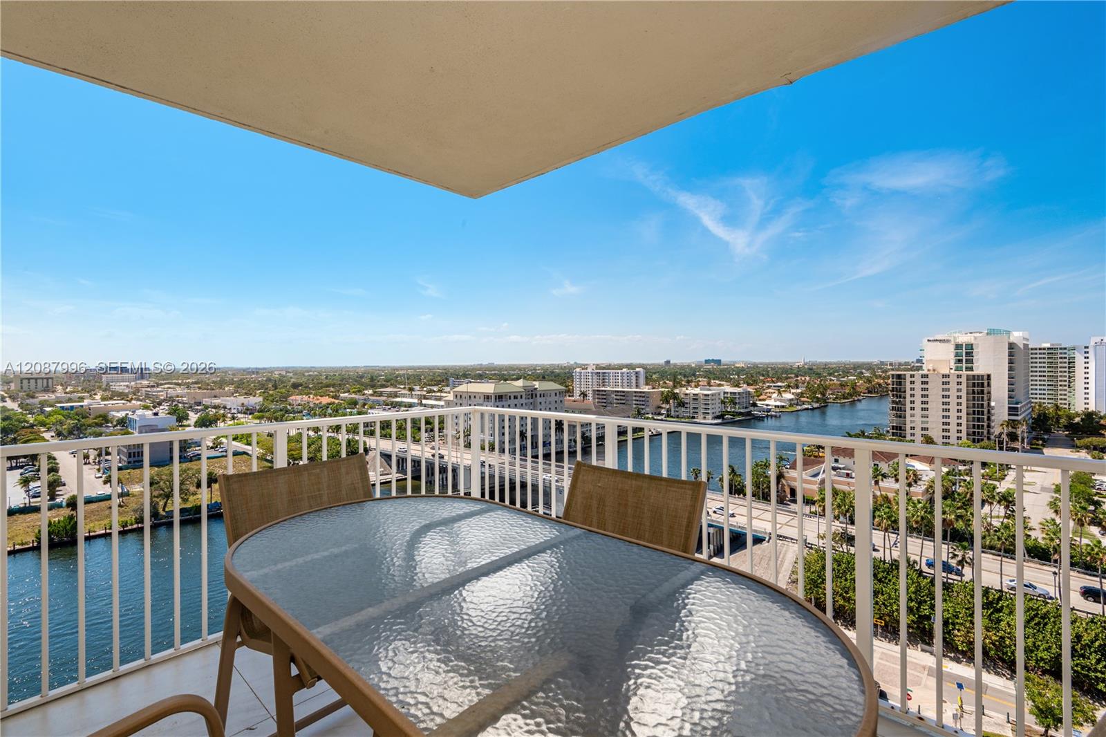 View From Large Balcony Off Living Room