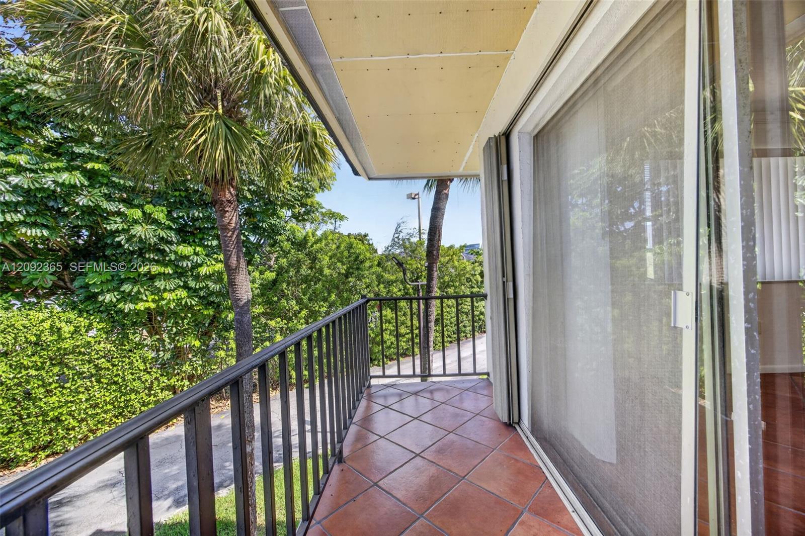 Covered balcony