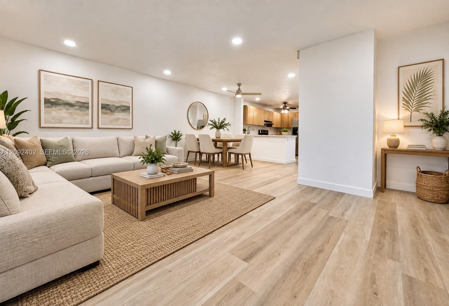 Virtually staged to showcase the spaces layout and potential.