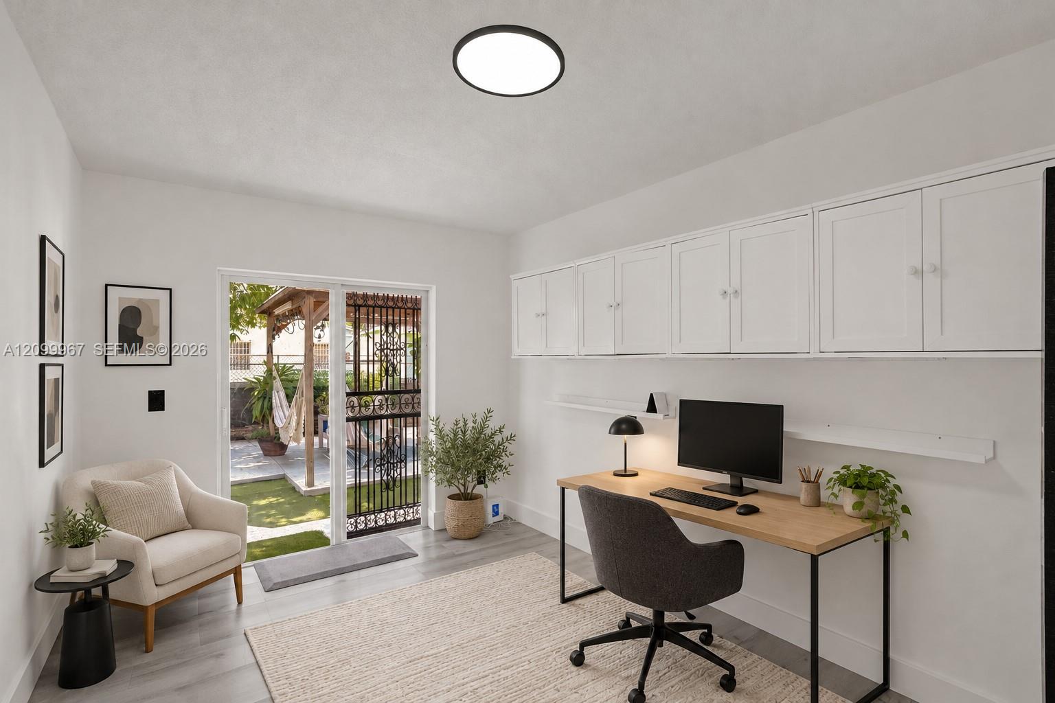 Bedroom 2 Virtually Staged as Office