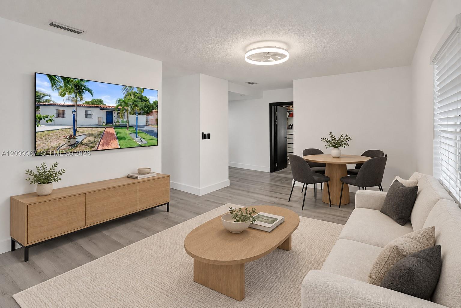 Living Room/Dining Room Virtually Staged Living Room/Dining Room Virtually Staged