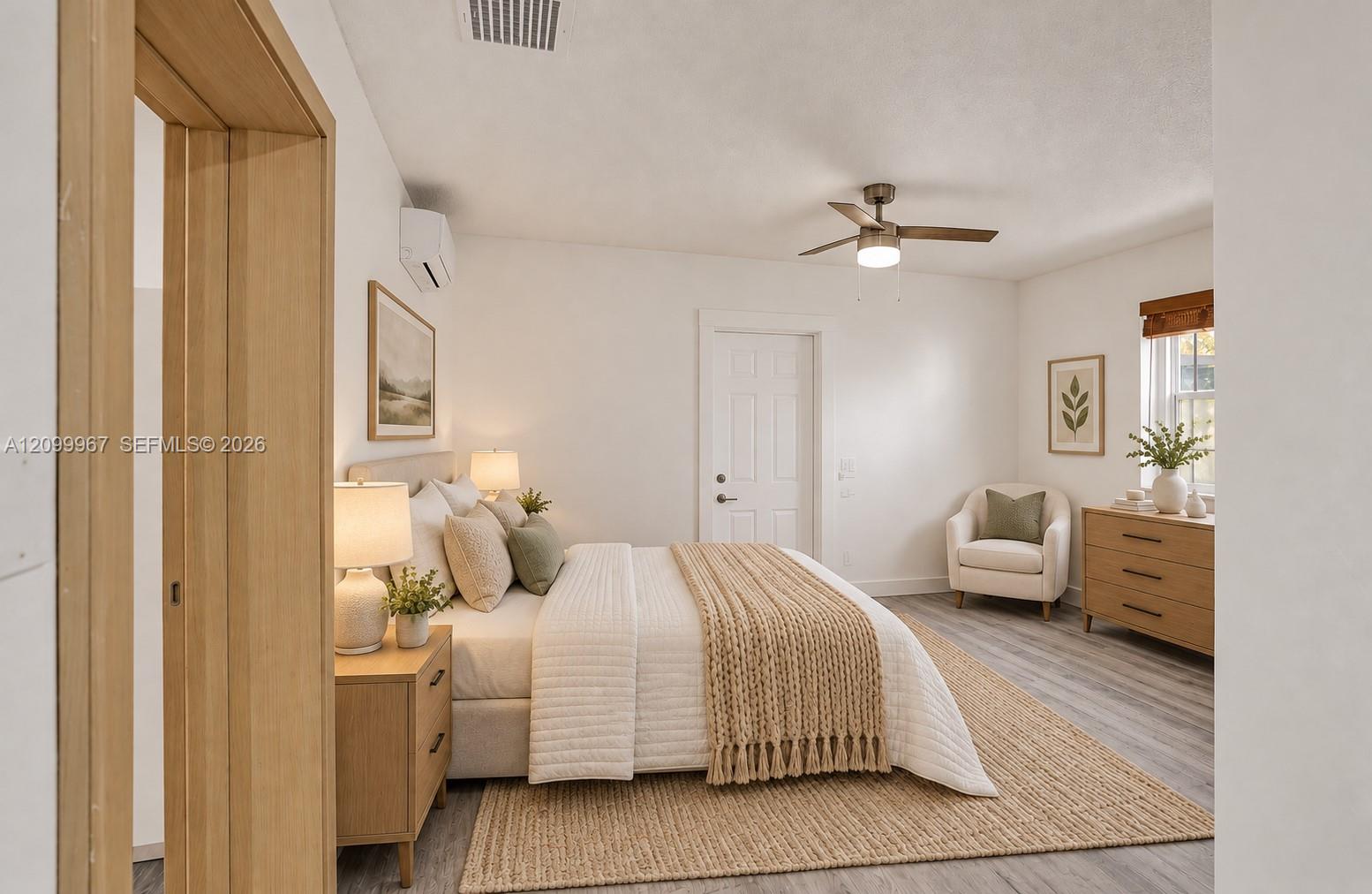 Primary Bedroom #2 w/Private entry Virtually Staged