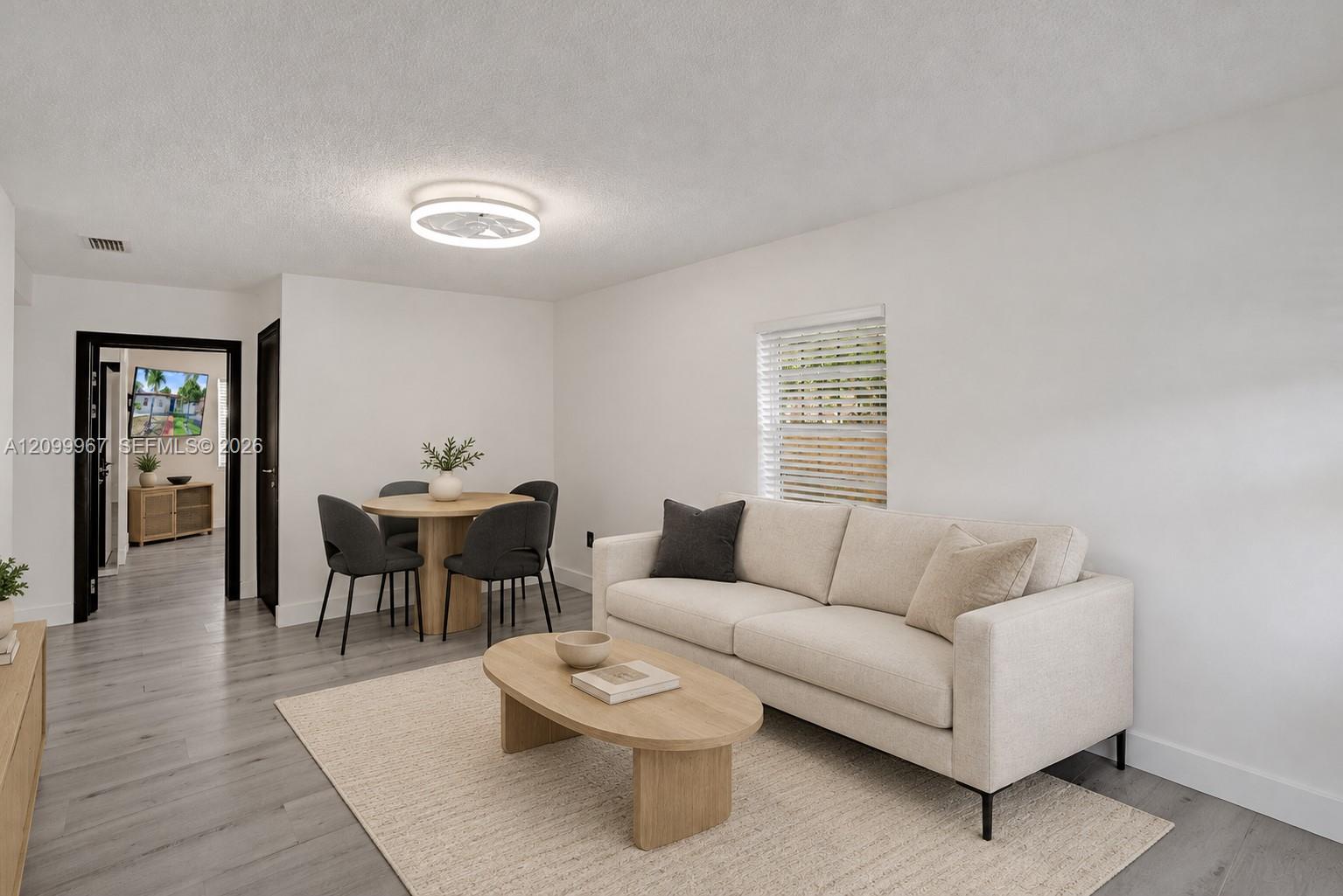 Living Room/Dining Room Virtually Staged Living Room/Dining Room Virtually Staged