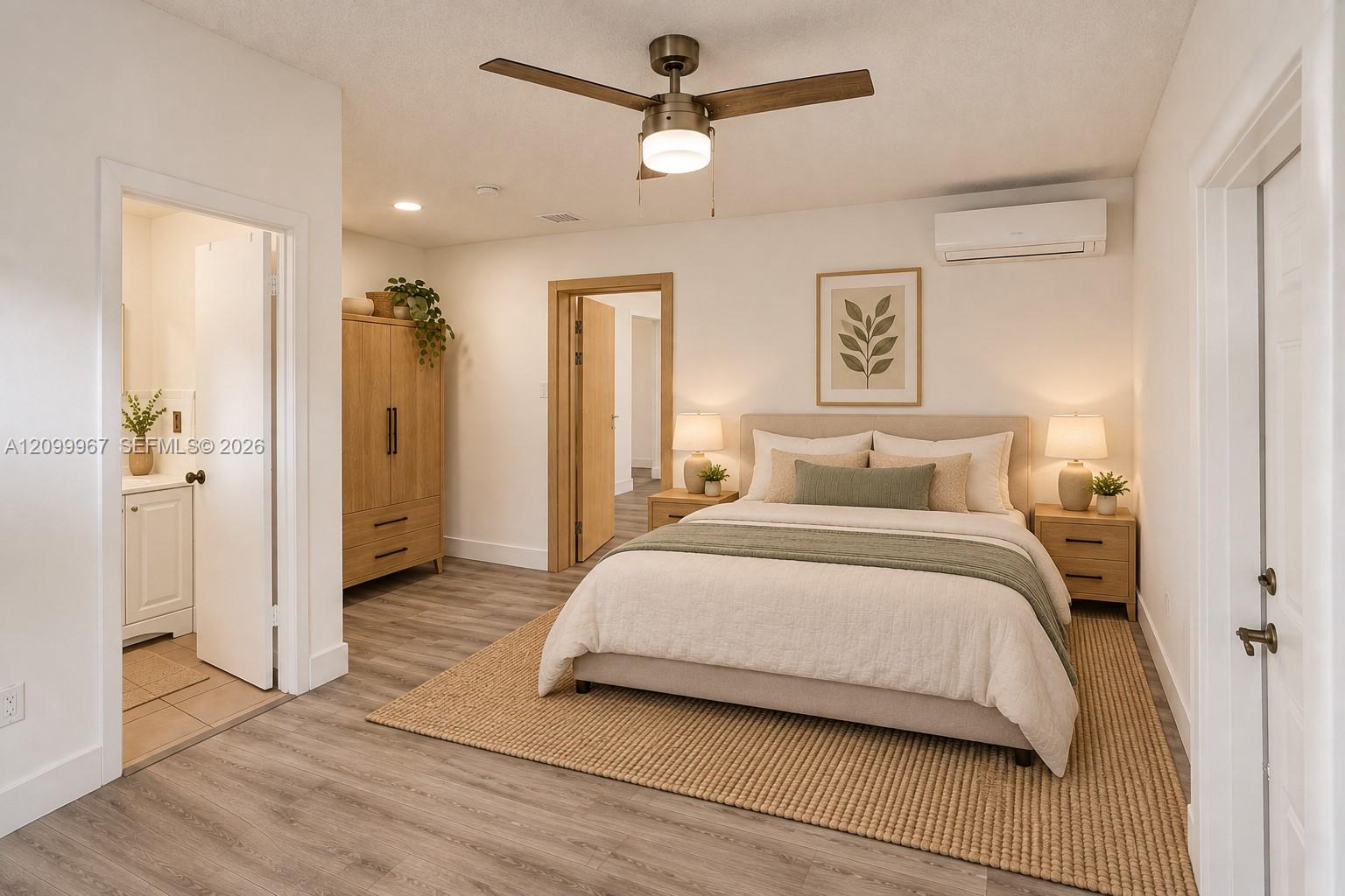 Primary Bedroom #2 w/Private entry Virtually Staged