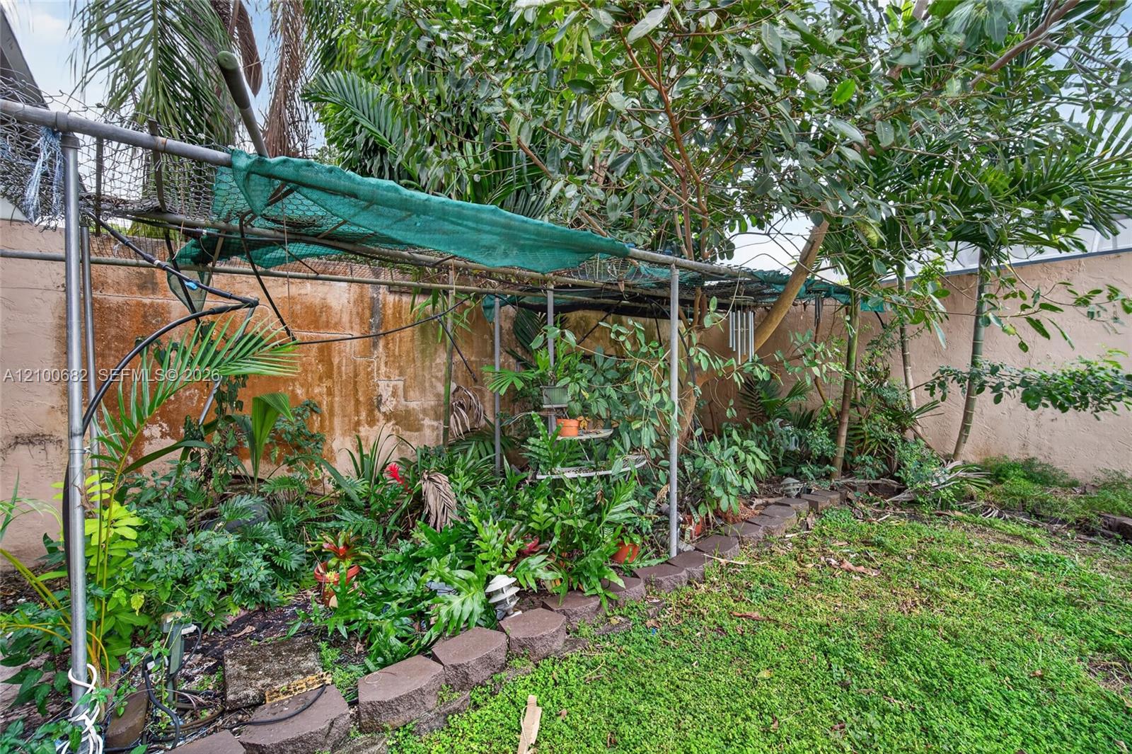 Outdoor garden area in your private back yard *