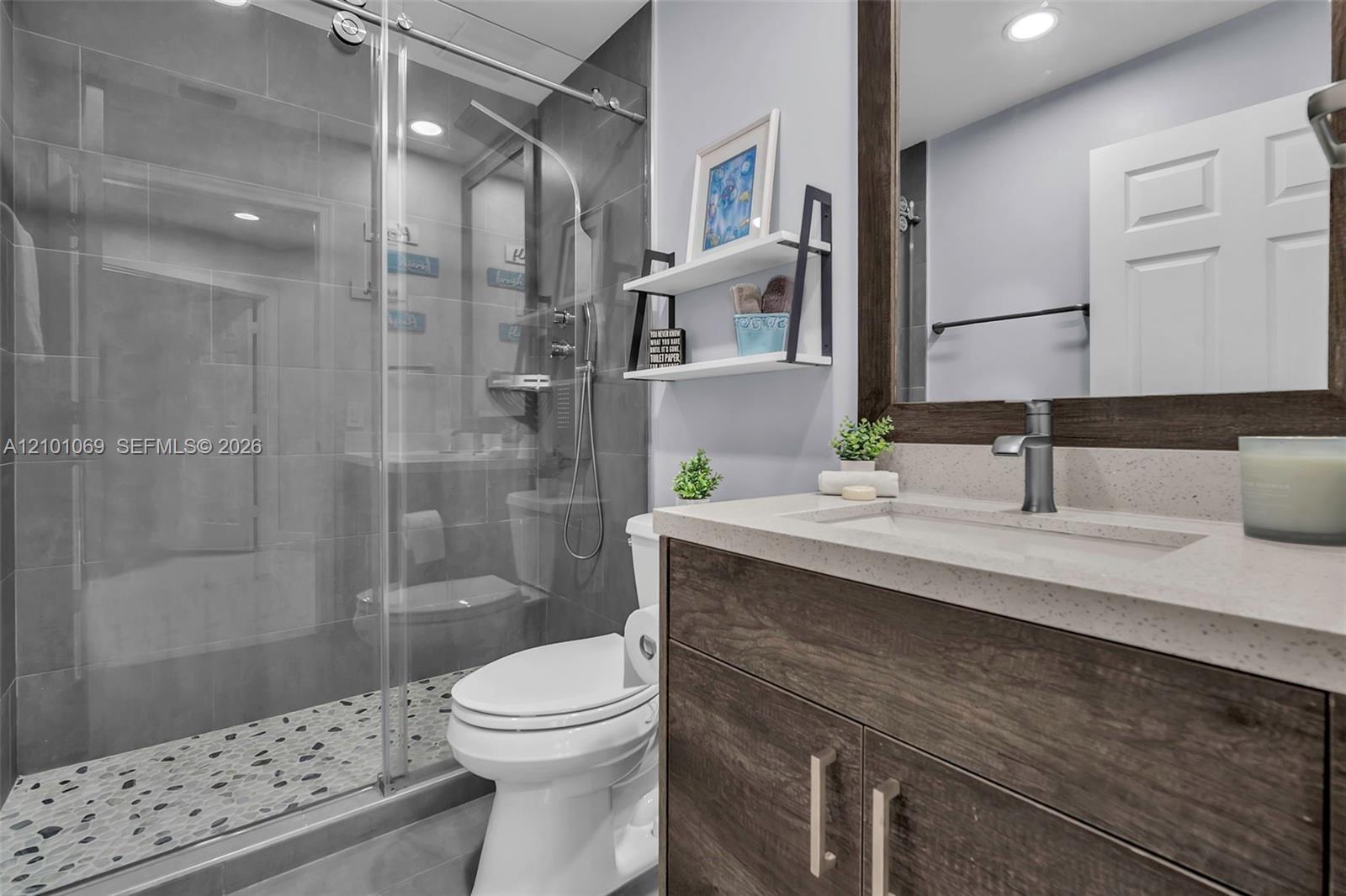 Renovated guest bathroom
