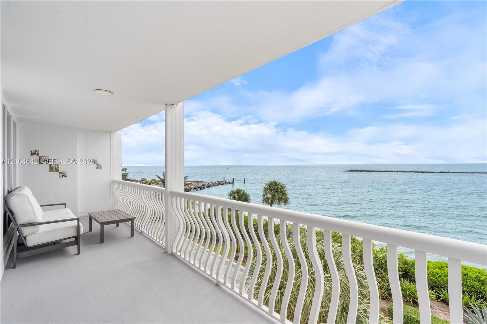 South balcony with direct ocean views