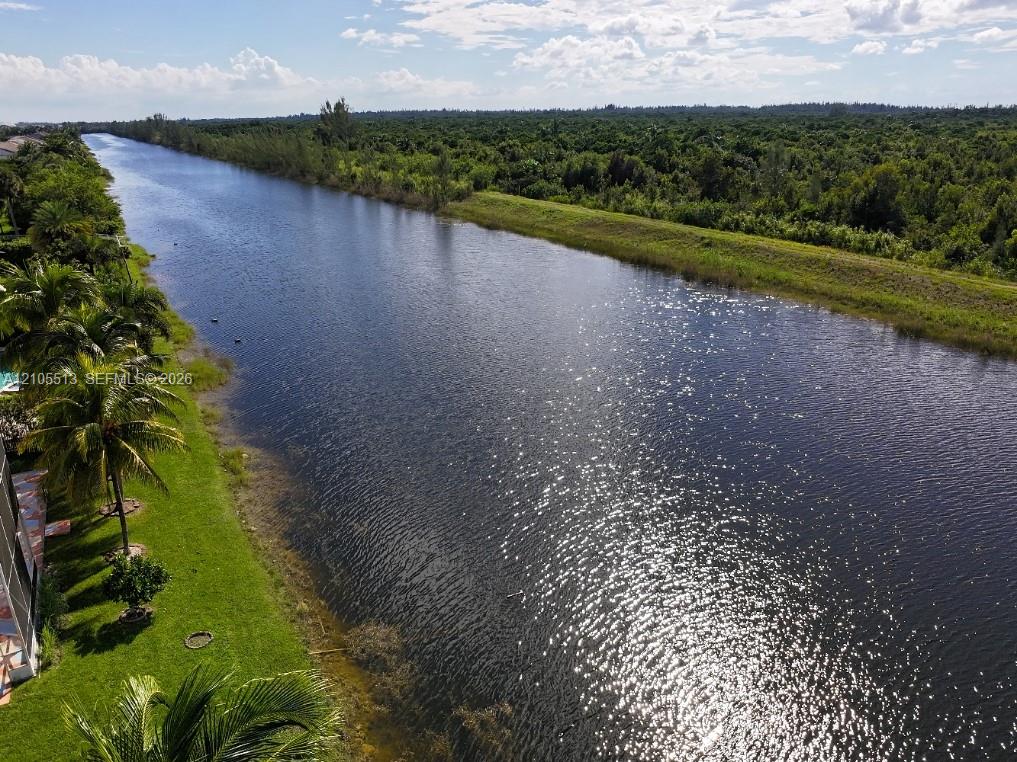 Aerial View of Beautiful Waterway & Nature Preserve directly behind the home