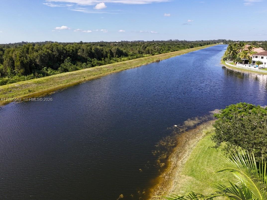 Aerial View of Beautiful Waterway & Nature Preserve directly behind the home