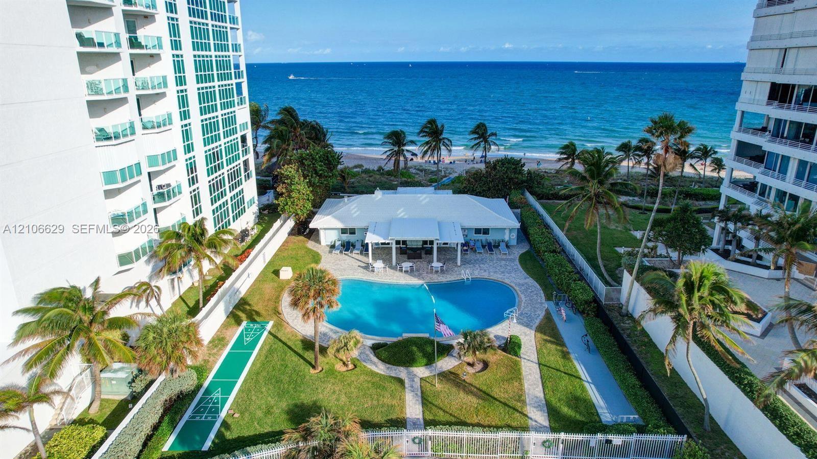Heated ocean side pool.