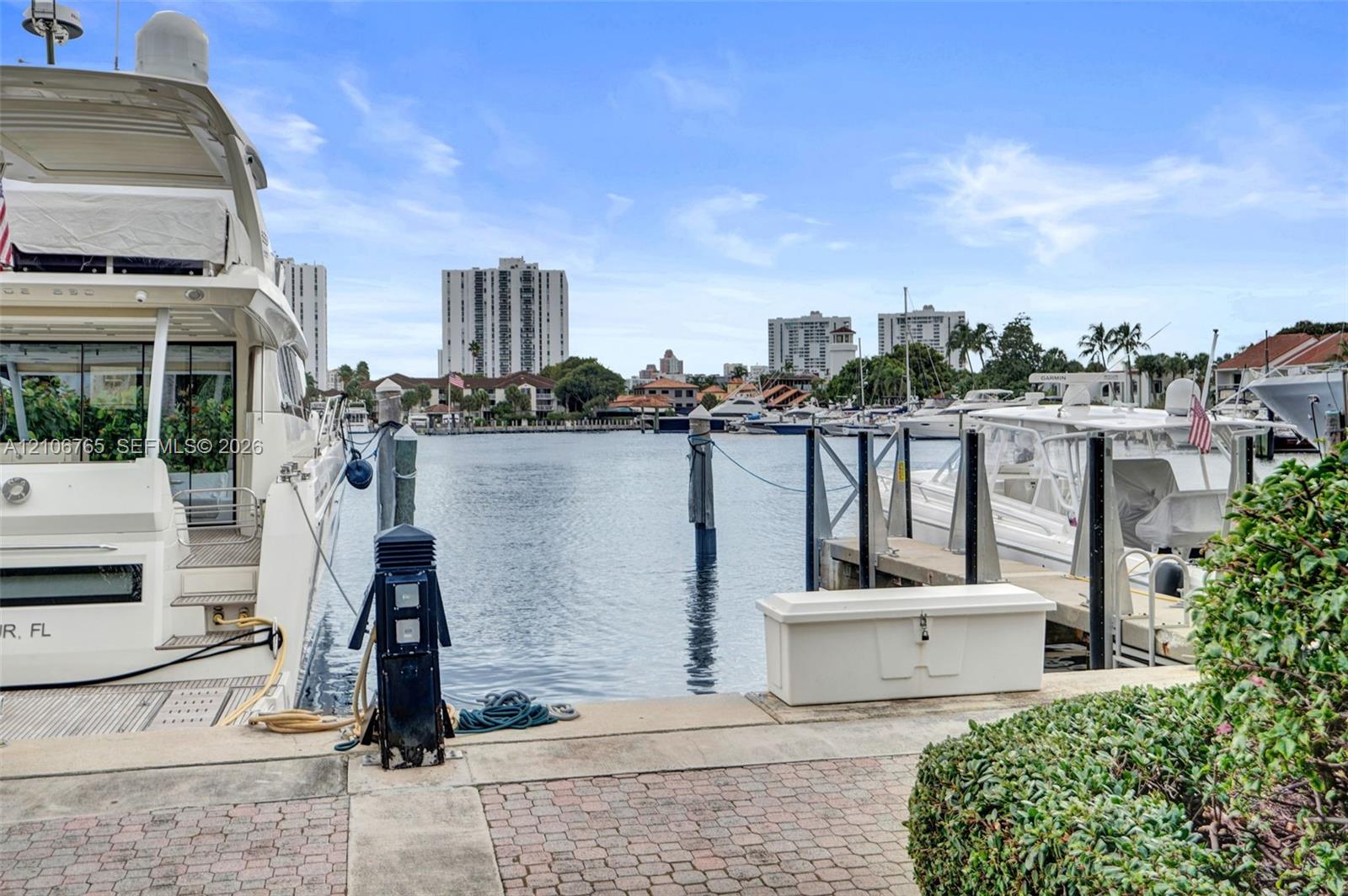 Marina of the Waterways, with direct ocean access.