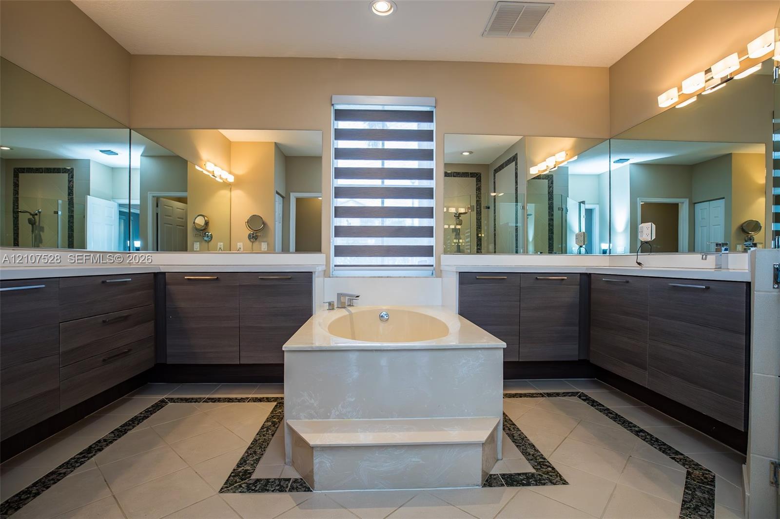 Enormous storage space for the master bath