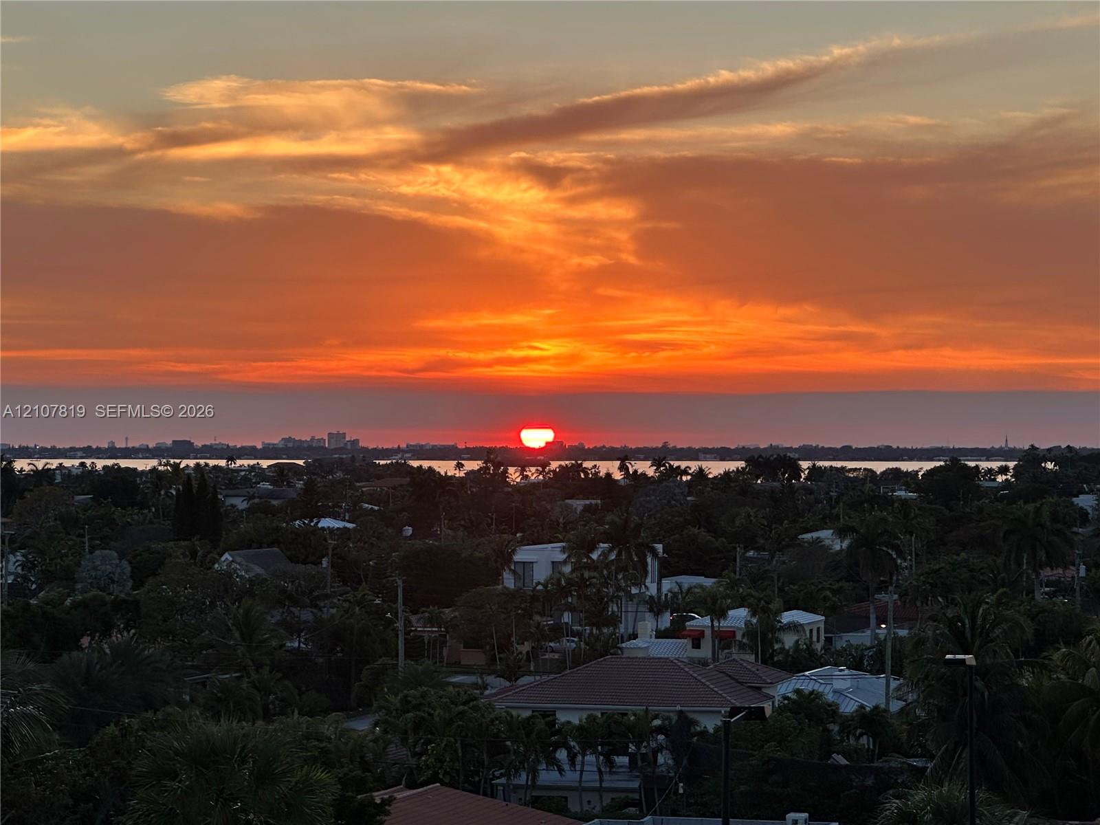 Sunset view from your living room Sunset view from your living room