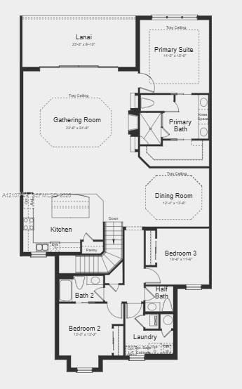 Floor Plan ~ Additional Highlights Include: Pre-plumb and install sink at laundry, laundry package, French door refrigerator, and whole house blinds