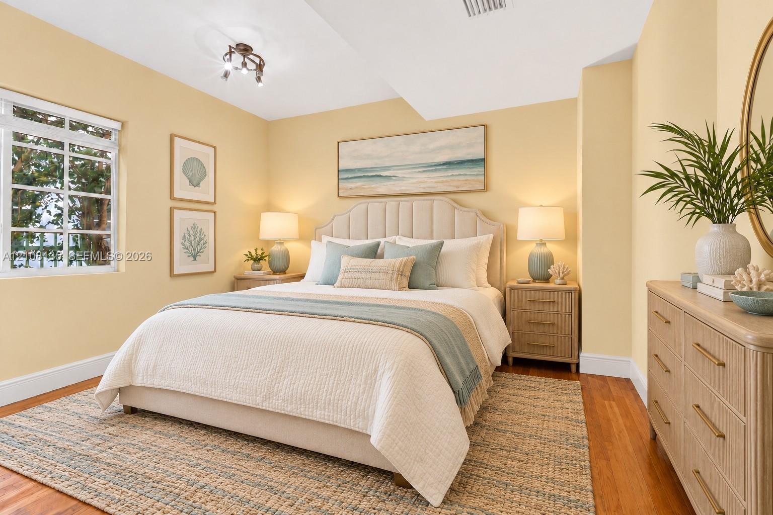 Bedroom - 1 closet and Hardwood Floors. AI bedroom furniture