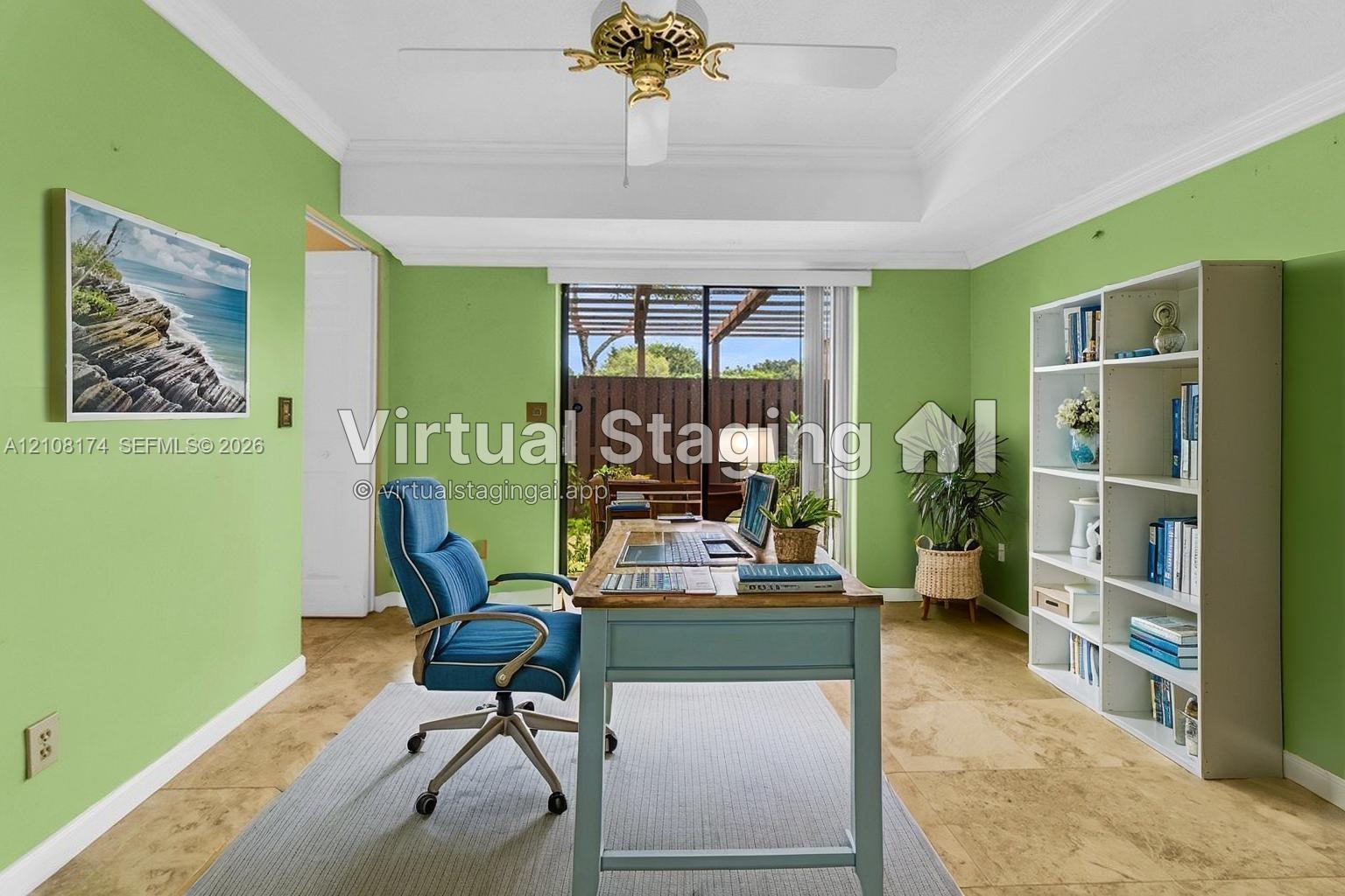 Virtually staged