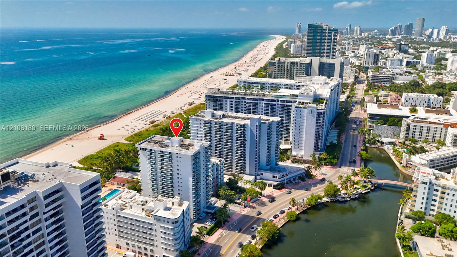 High-rise property featuring a coastal location with immediate proximity to the Atlantic Ocean shoreline and local waterway High-rise property featuring a coastal location with immediate proximity to the Atlantic Ocean shoreline and local waterway