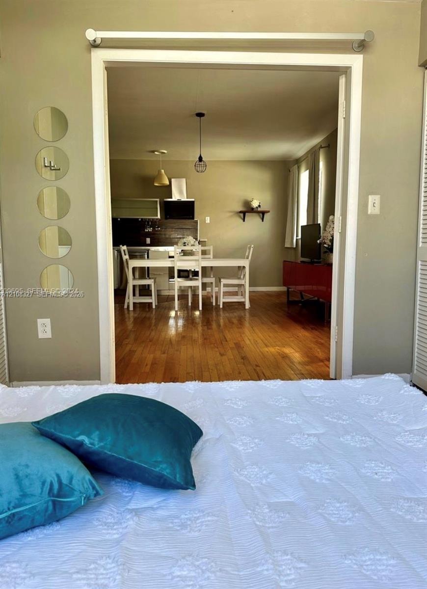 view of living area from bedroom