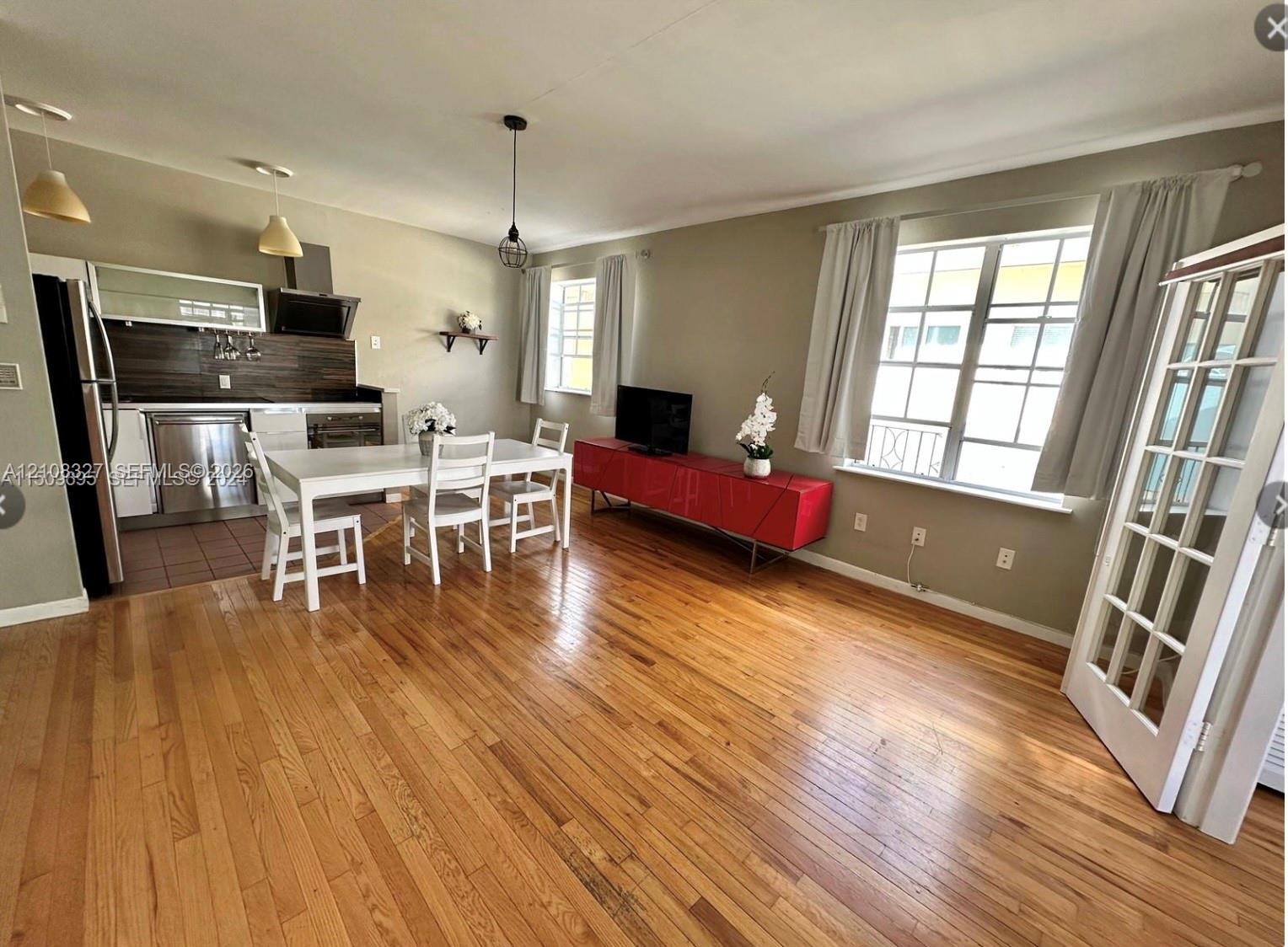 living and dining area
