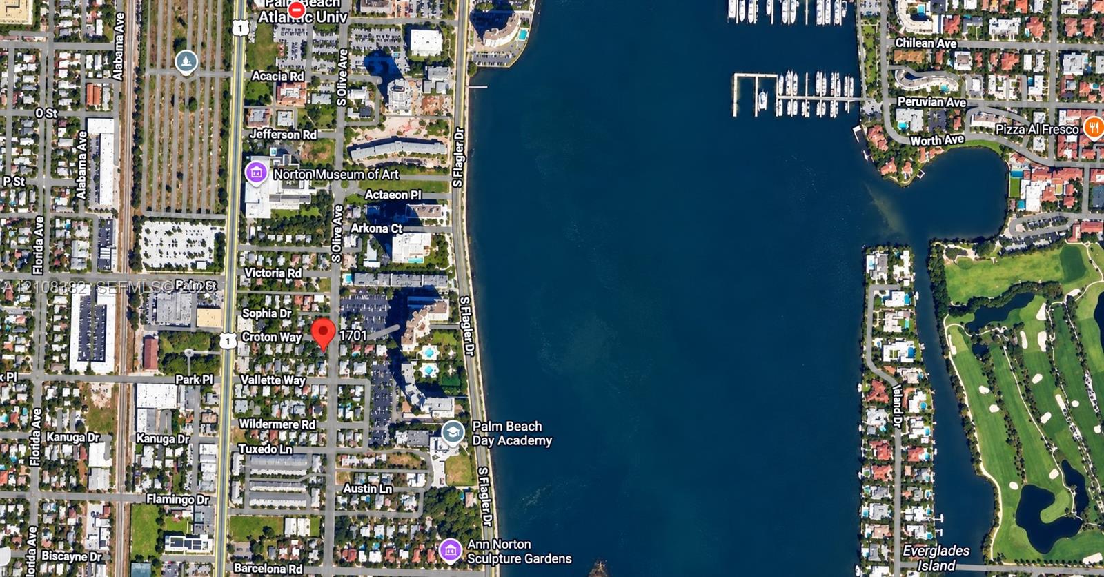 Aerial Map. Indicating the geographic location of the property