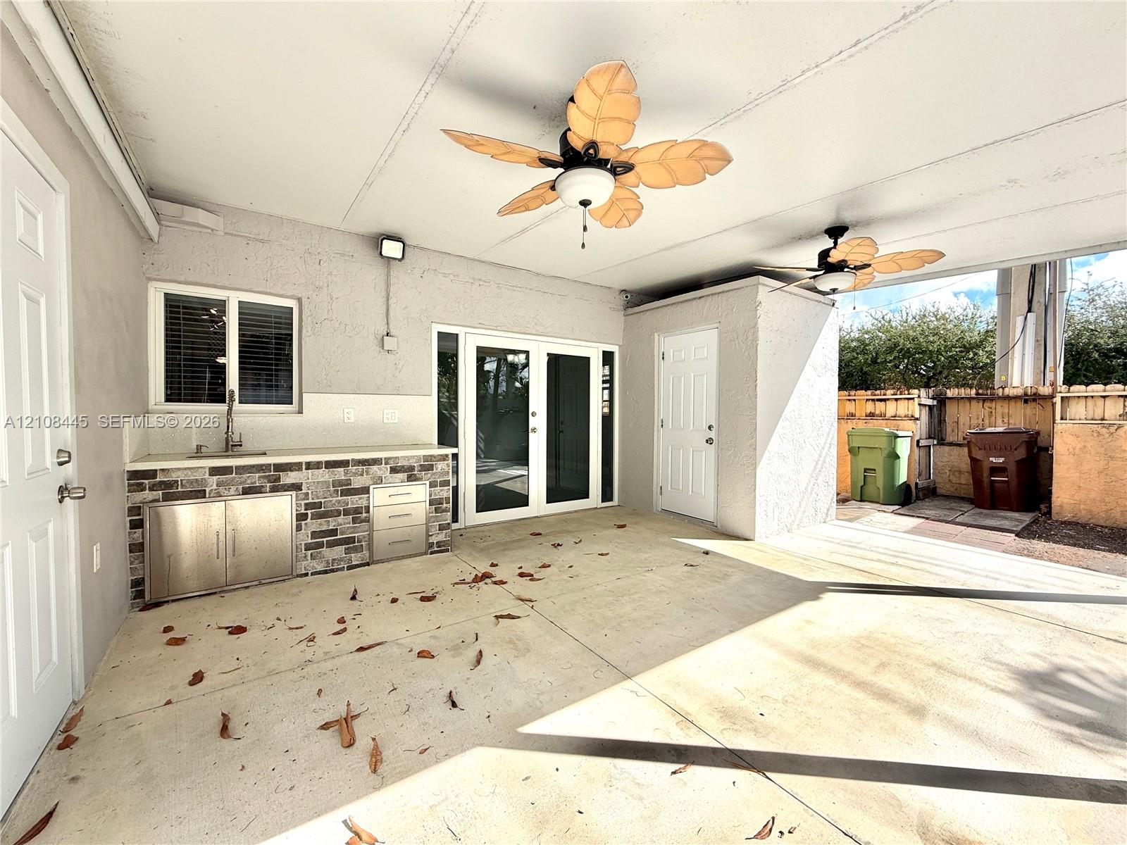 Covered patio