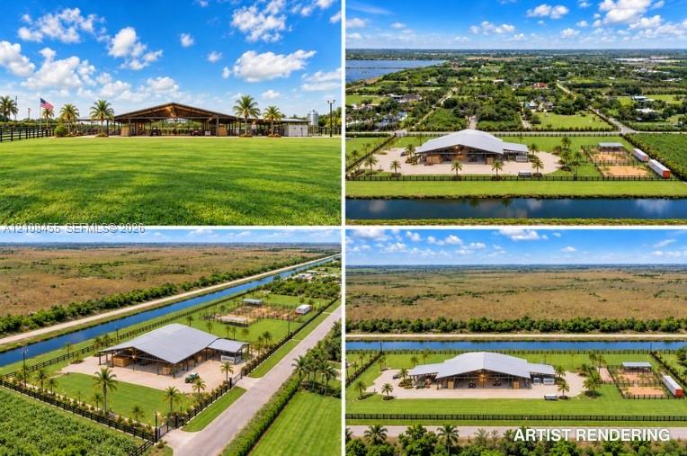 Marketing Collateral. Aerial renderings depicting the structure and site layout of the property