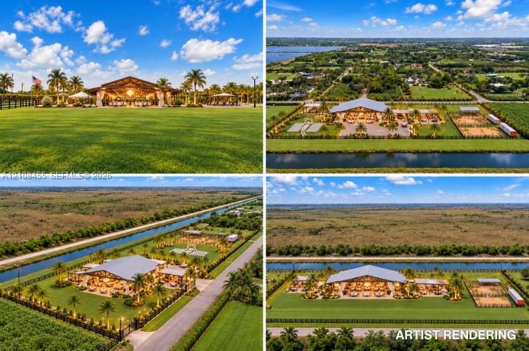 Property Marketing Materials. Overview of the primary building and surrounding grounds of the property
