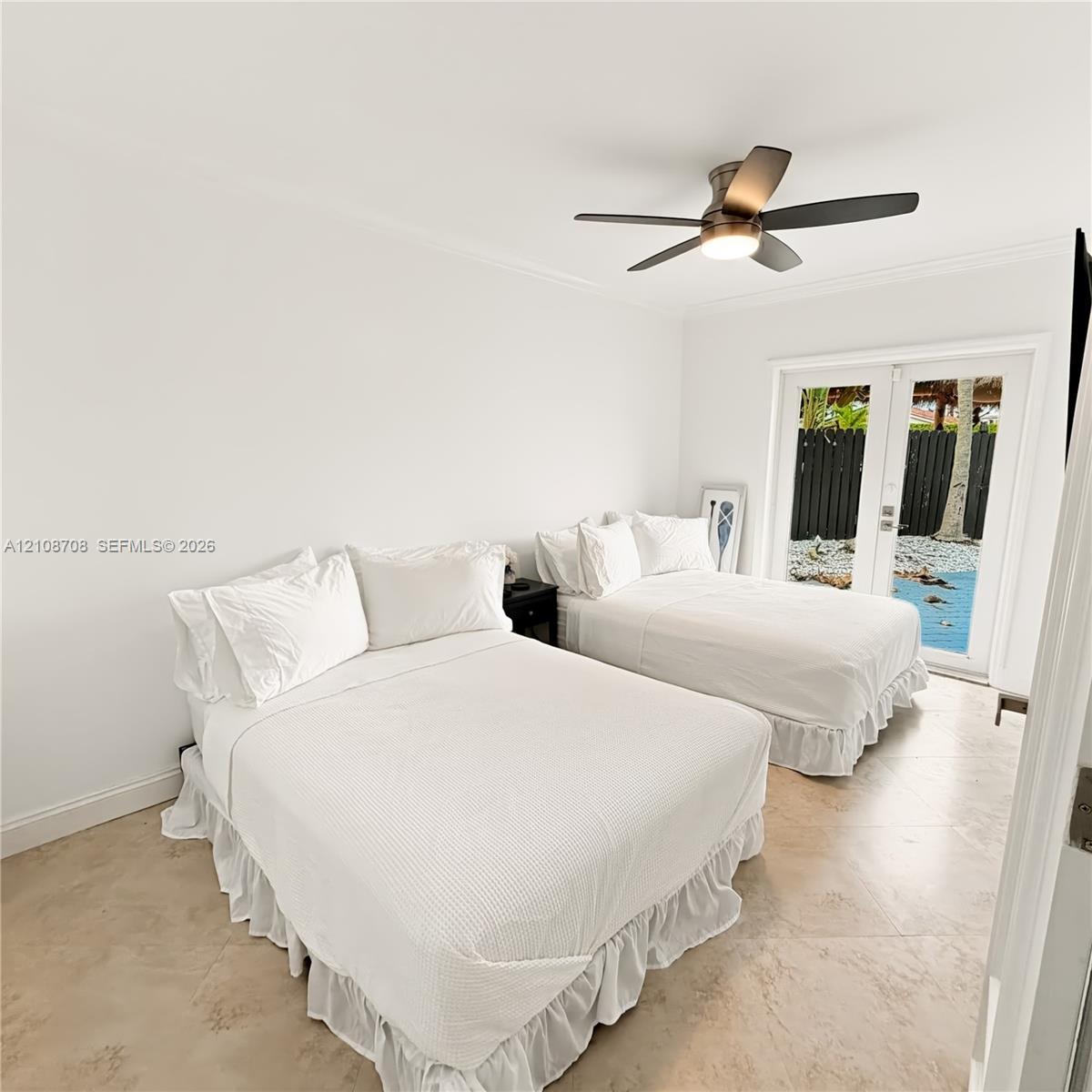 Bedroom with two beds
