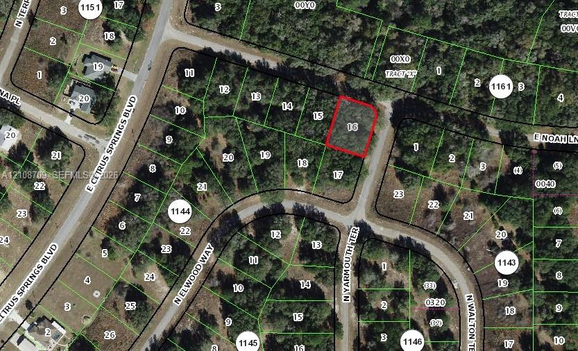 Tax Map. Aerial depiction of the property boundaries and land parcel identification