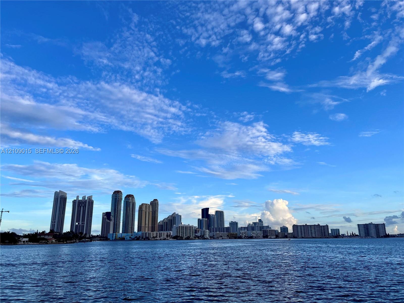 Waterfront setting with an unobstructed cityscape panorama