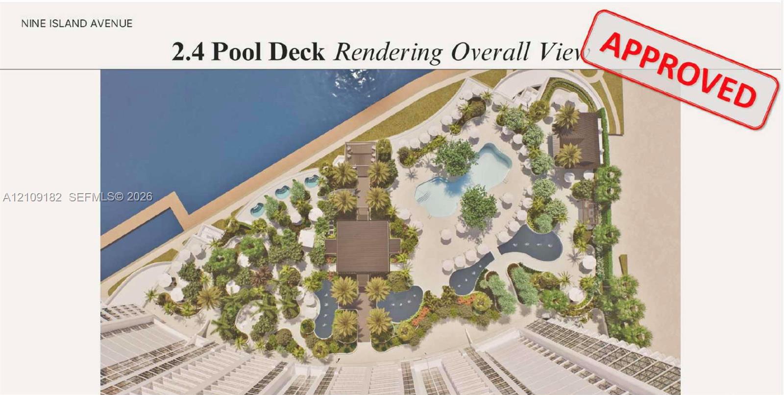 Property Development Plan, Section 2.4. Illustrating the site configuration for the pool deck at the property