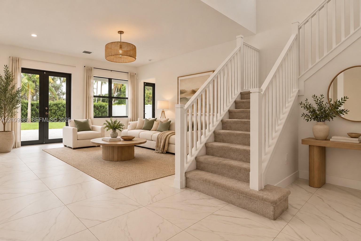 Digital staged Living Room
