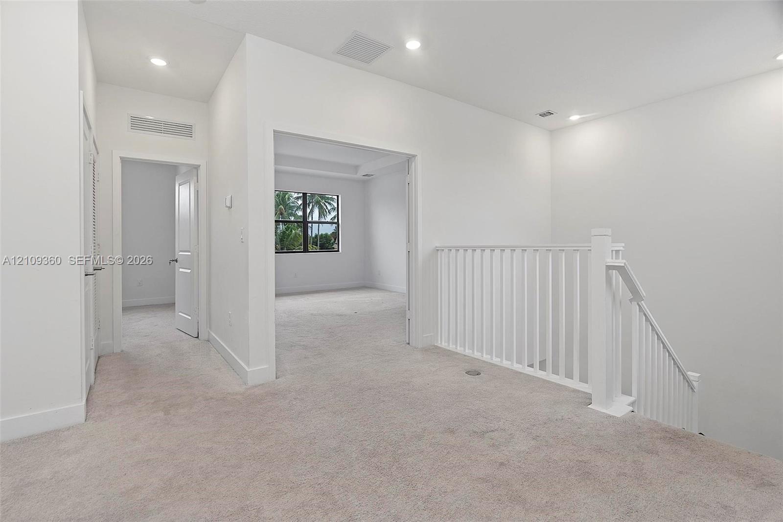 Living area at the end of the stairs