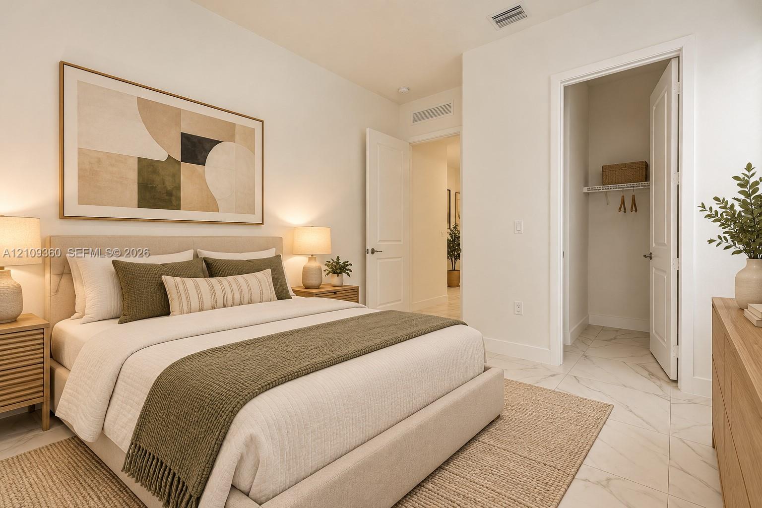 Digital staged. Bedroom option
