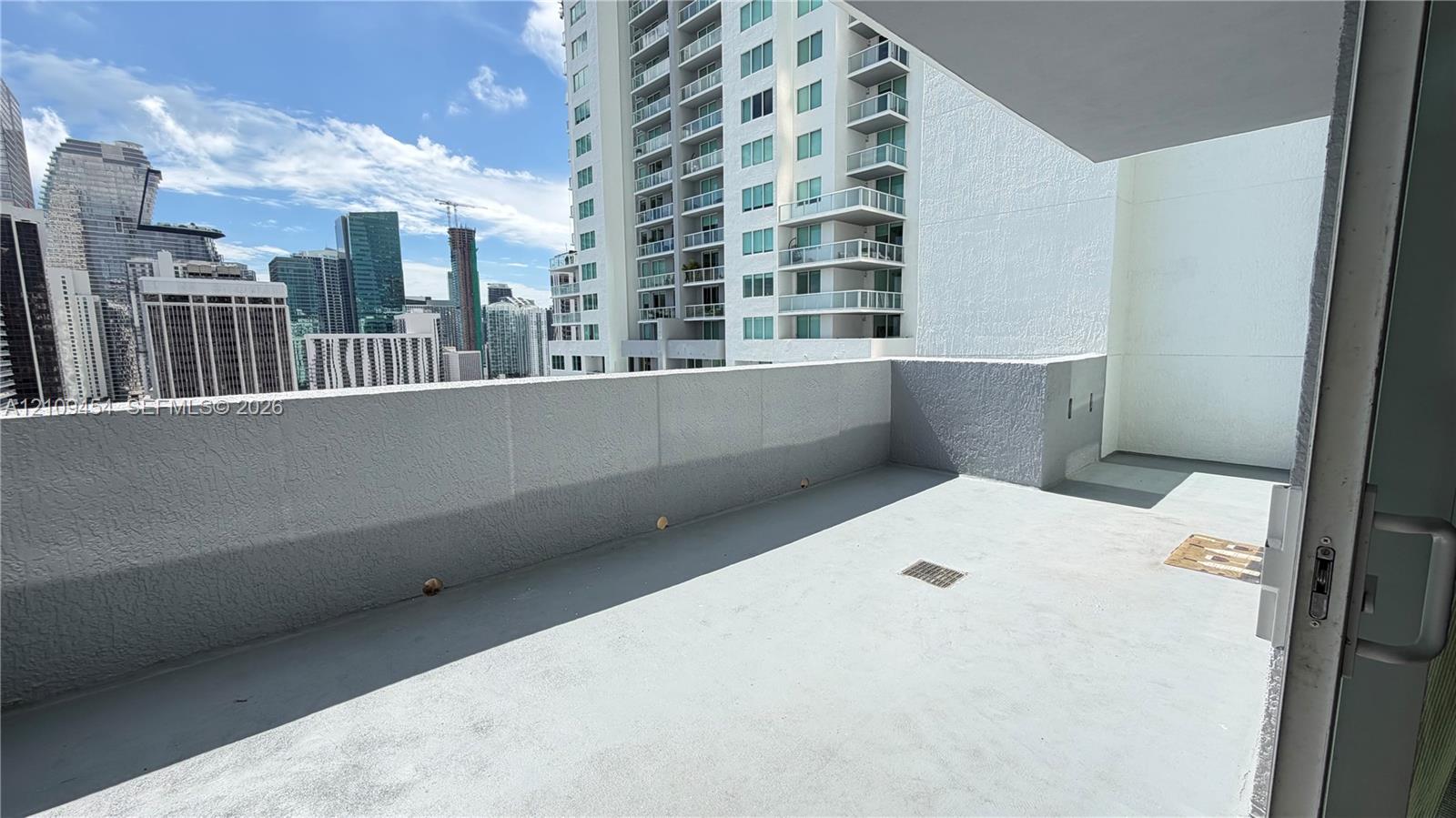 The largest balcony in the building