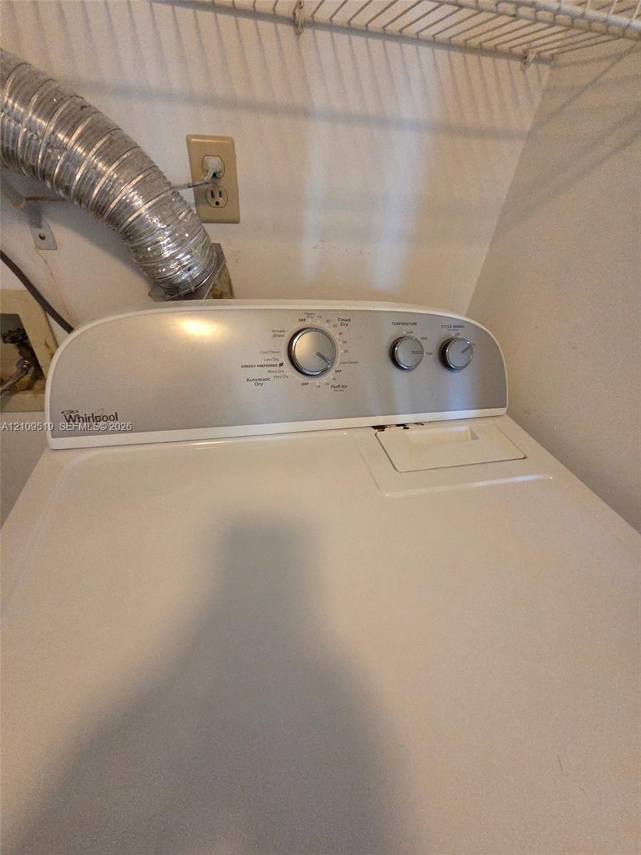 Washer and Deyer inside unit