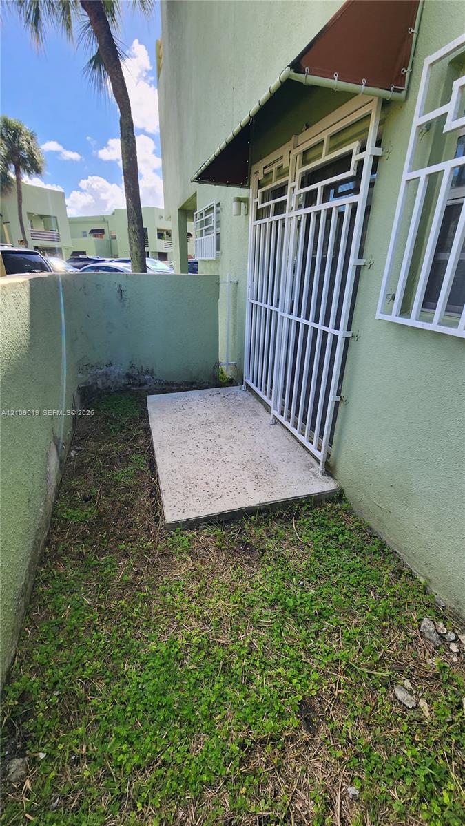 Gated private terrace patio to primary bedroom