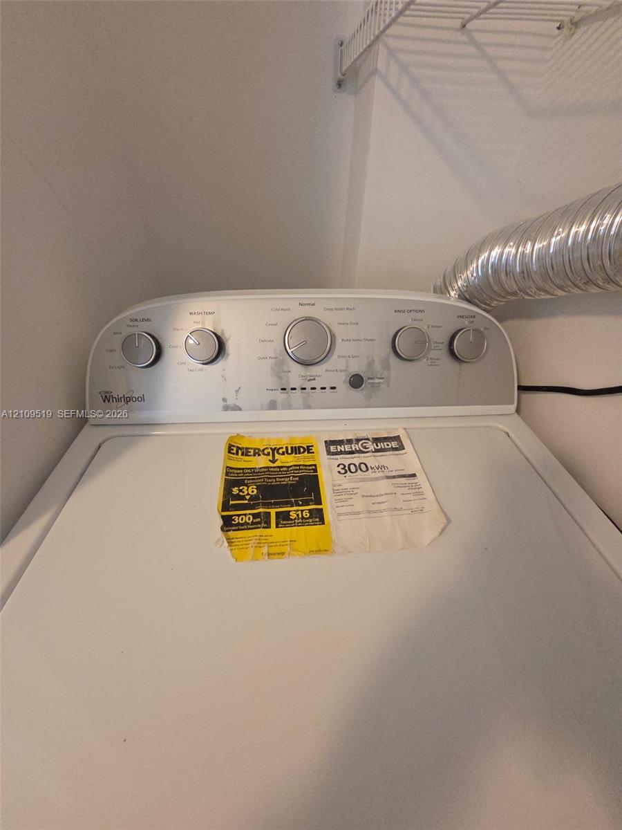 Washer and Dryer inside unit