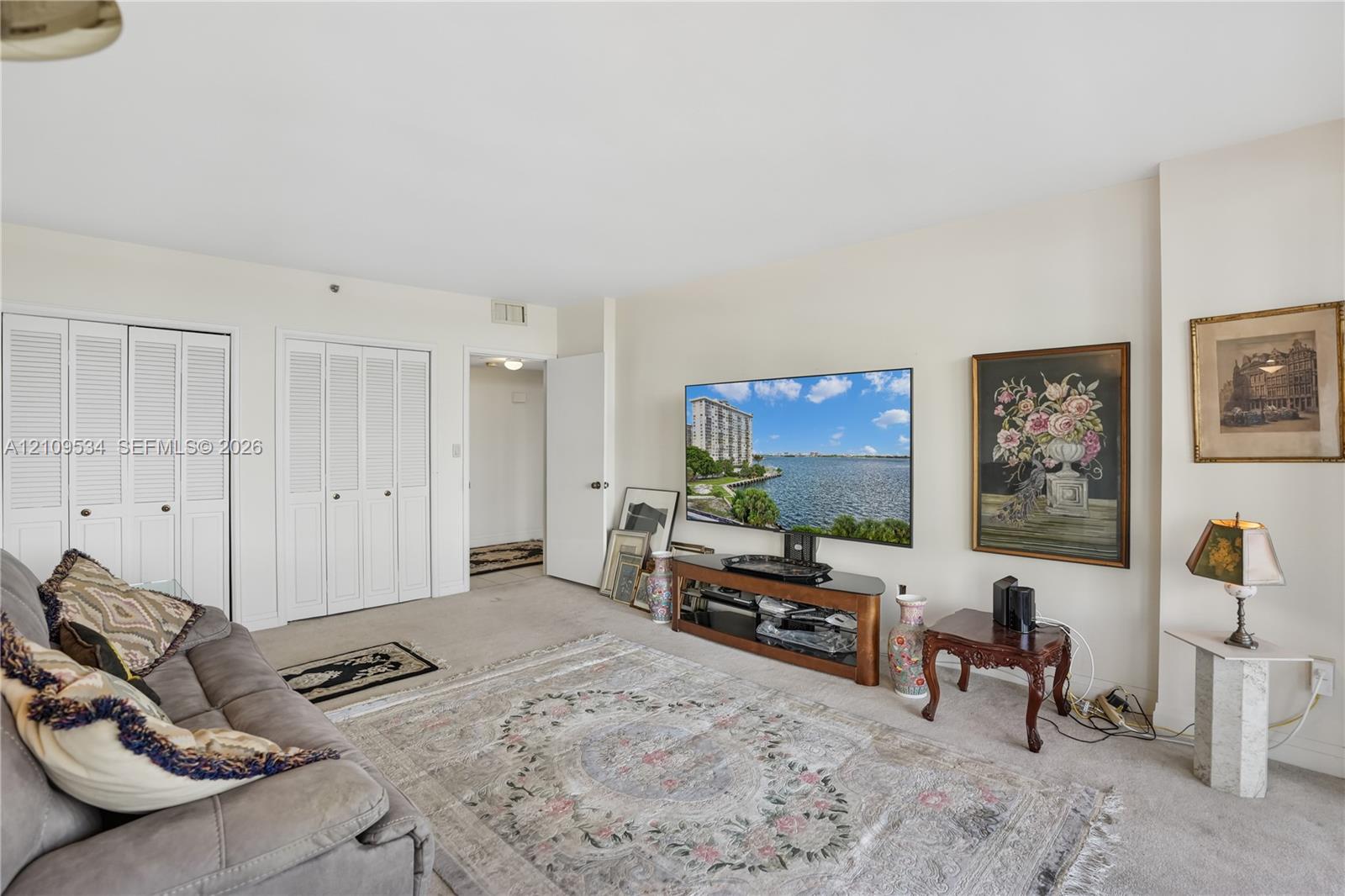 3rd bedroom currently used as an additional living room