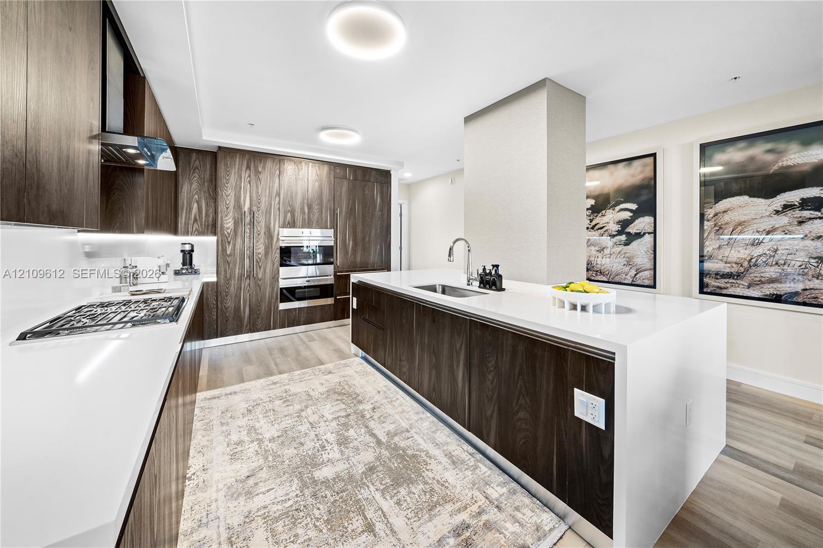 Italian Cabinets, Sub-Zero & Wolf Appliances, Including Gas Cooktop